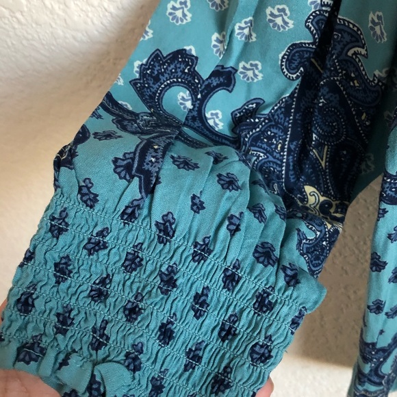 2xHP🎉Nine West 🦋 Paisley Blouse - Picture 5 of 15